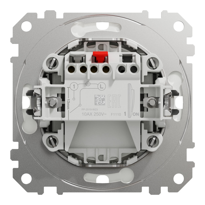 Одноклавишный выключатель IP44 Черный 73х73х38mm ABS-UV [SDD214101] Sedna Design & Elements Schneider Electric