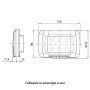 Панель герметична 3 модуля 130x87,8x21,4мм IP55 сірий [GW22453] 27 Combi Gewiss