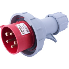 Силовая вилка 3P+N+PE 32А 400В переносная IP67 красная [i082006] E.NEXT e.plug.025.32.67