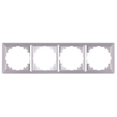 Рамка 4-постовая 294х81х9,5мм алюминий [ins0040092] E.NEXT e.lux.10084L.4.fr.aluminium