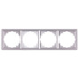 Рамка 4-постова 294х81х9,5мм алюміній [ins0040092] E.NEXT e.lux.10084L.4.fr.aluminium