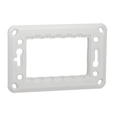 Суппорт пластиковый 3 модуля Белый 105.5х70хmm PBT [NU7103P] Unica New Schneider Electric