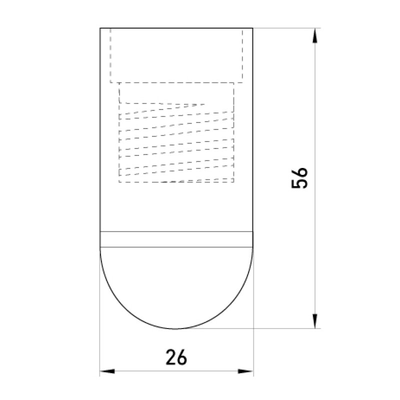 Патрон E14 56х26mm пластик білий [s9100010] e.lamp socket.E14.pl.white E.NEXT