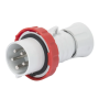 Силовая вилка 3P+N+E 16А 400В переносная IP67 красная [GW60031H] IEC 309 HP GEWISS
