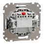 Двухклавишный выключатель черный [SDD114105] ABS-UV Sedna Design&Element Шнейдер Электрик