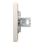 Розетка компьютерная с рамкой RJ45 UTP кат.6 Asfora слоновая кость ABS [EPH4700123] Шнейдер Электрик
