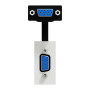 Розетка HD15 female (VGA) 1 модуль белая [NU343218] ABS-UV Unica New Шнейдер Электрик