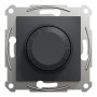 Возвратный LED диммер RC 3-370Вт ASFORA 83x83x47mm антрацит [EPH6800171] Schneider Electric