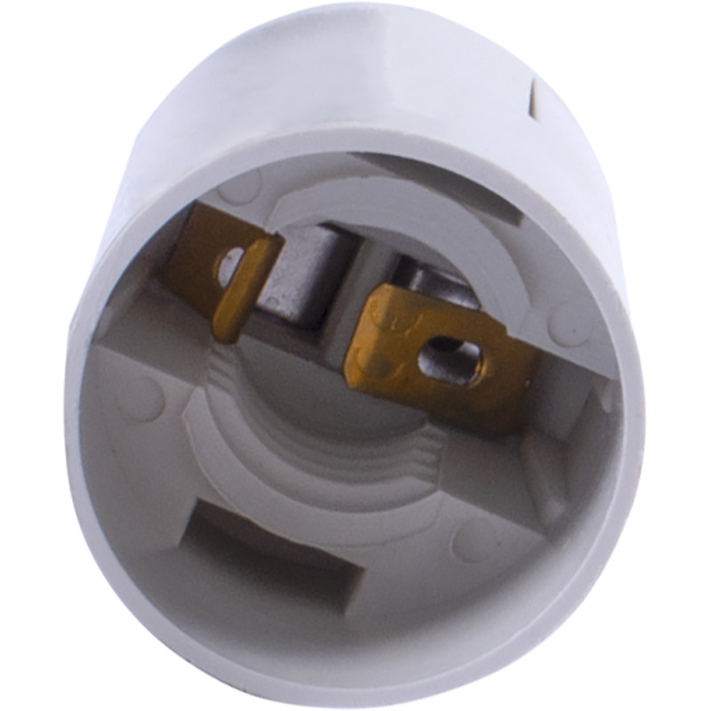 Патрон E14 56х26mm пластик білий [s9100010] e.lamp socket.E14.pl.white E.NEXT