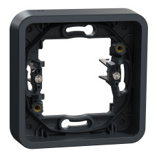 Рамка одноместная с зажимами IP55 черная [MUR34108] PC Mureva Styl Schneider Electric