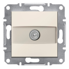 TV Розетка конечная ASFORA 71x71x38mm кремовая [EPH3270123] Schneider Electric