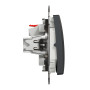 Одноклавишный выключатель IP44 Черный 73х73х38mm ABS-UV [SDD214101] Sedna Design & Elements Schneider Electric