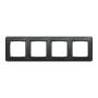 Рамка 4-постовая черная [SDD314804] ABS-UV Sedna Design&Element Шнейдер Электрик