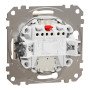 Двухклавишный выключатель с LED подсветкой бежевый [SDD112105L] ABS-UV Sedna Design&Element Шнейдер Электрик