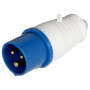 Силовая вилка 2P+PE 16А 230В переносная IP44 синяя [p011001] E.NEXT e.plug.pro.3.16