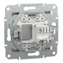 Розетка комп'ютерна RJ45 UTP кат.6 Asfora алюміній ABS [EPH4700161] Електрик шнейдер
