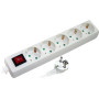 Подовжувач 5м с з/к 5 гнізд з вимикачем baby protect [s042020] e.es.5.5.z.s.b 5 E.NEXT