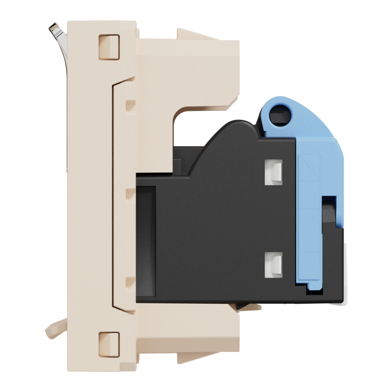 Розетка компьютерная RJ45 категория 5UTP 1 модуль бежевая [NU341044] ABS-UV Unica New Шнейдер Электрик