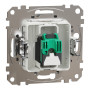 Один разъем RJ45 кат.5E UTP алюминий [SDD113451] ABS-UV Sedna Design&Element Шнейдер Электрик