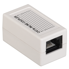 Проходной адаптер RJ45-RJ45 UTP категории 5E белый [CS70-1C5EU] УЕК