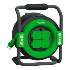 Удлинитель на катушке 40м кабель 3х1,5 мм134 4 гнезда IP44 [IMT33158] Thorsman Schneider Electric