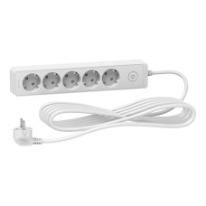 Удлинитель 5м с з/к 5 гнезд [ST9455W] UNICA EXTEND Schneider Electric