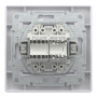 Розетка комп'ютерна з рамкою RJ45 кат.5Е Asfora біла ABS [EPH4900121] Шнейдер Електрік