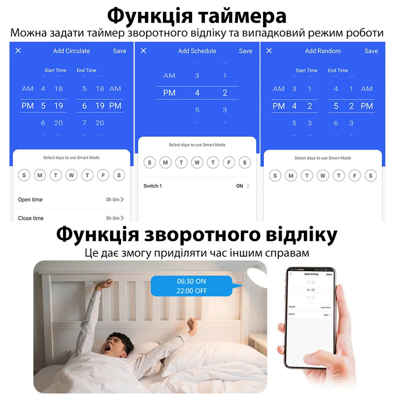 Smart WiFi розетка 20A 230В с таймером, мониторингом энергопотребления, поддержкой Smart Home бело-черная [WiFi-20A-WB] Gamma