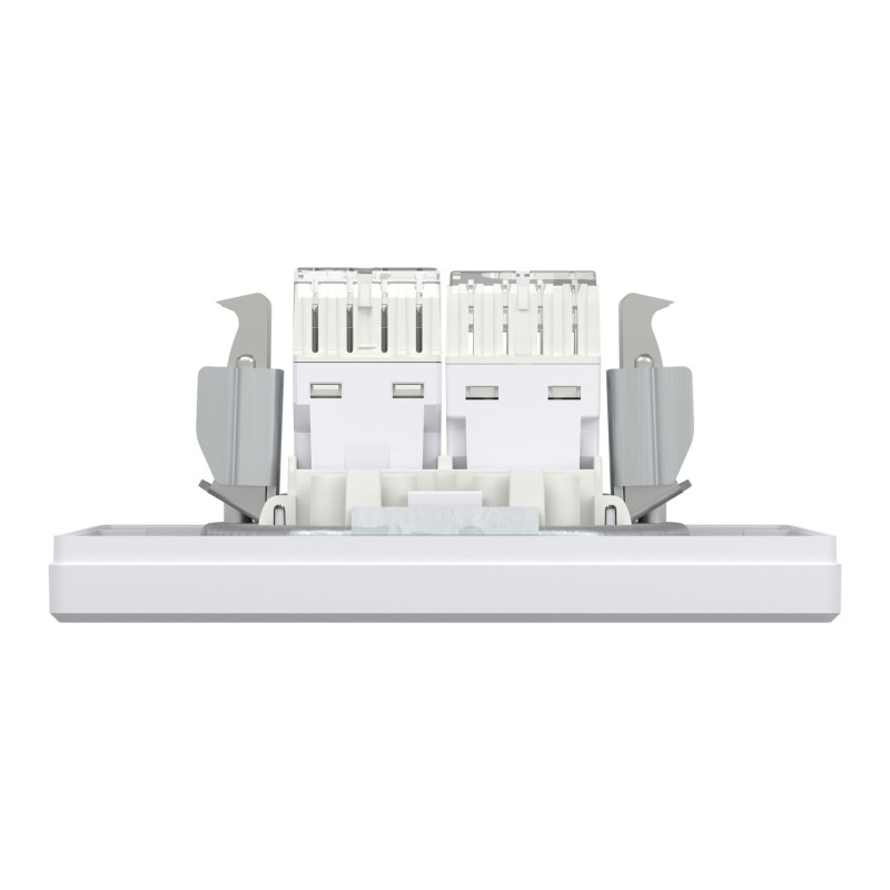 Розетка комп'ютерна з рамкою RJ45 кат.5Е Asfora біла ABS [EPH4900121] Шнейдер Електрік
