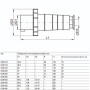 Силова вилка 3P+N+PE 63А 380В переносна IP54 червона [PSR02-063-5-U] ЗСІ-035 UEC