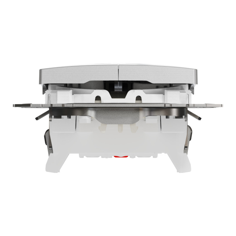 Двухклавишный выключатель с LED подсветкой алюминий [SDD113105L] ABS-UV Sedna Design&Element Шнейдер Электрик
