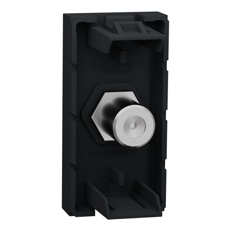 Розетка Coaxial F-type Чорний 45х22.5х35mm ABS-UV [NU346854] Unica New Schneider Electric