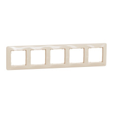 Рамка 5-постовая бежевая [SDD312805] ABS-UV Sedna Design&Element Шнейдер Электрик