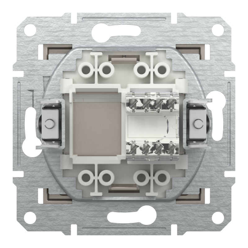 Розетка компьютерная RJ45 UTP кат.5Е Asfora бронза ABS [EPH4300169] Шнейдер Электрик