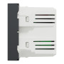 Двойная USB розетка A+C антрацит [NU301854] ABS Unica New Шнейдер Электрик