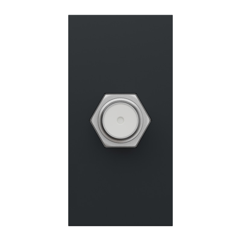 Розетка Coaxial F-type Чорний 45х22.5х35mm ABS-UV [NU346854] Unica New Schneider Electric
