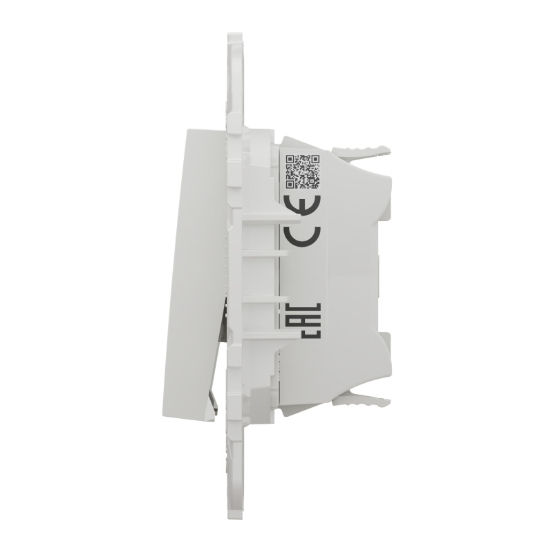 Выключатель 1-клавишный Белый 74.5х74.5х21.15mm PC [NU520118] Unica New Schneider Electric