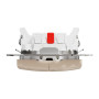 Двухклавишный выключатель с LED подсветкой бежевый [SDD112105L] ABS-UV Sedna Design&Element Шнейдер Электрик