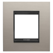 Рамка одноместная горизонтальная Chorusmart LUX металл алюминий [GW16222WS] Gewiss