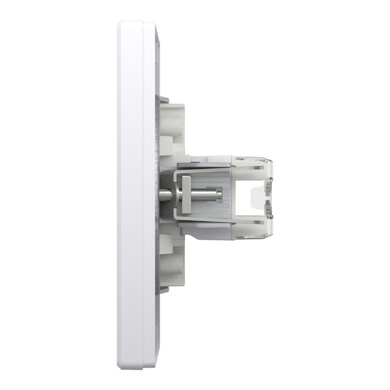 Розетка комп'ютерна з рамкою RJ45 кат.5Е Asfora біла ABS [EPH4900121] Шнейдер Електрік