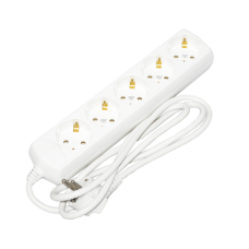 Удлинитель 1,5м 5 гнезд 2Р+PЕ IP20 [WYP10-10-05-D15-G-G-U] ECO UEC