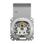 Розетка с з.к. с шторками и крышкой IP44 алюминий [SDD213024] ABS-UV Sedna Design&Element Шнейдер Электрик