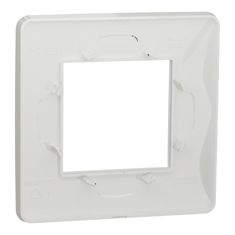 Рамка 1-постова біла [NU200218] ABS-UV Unica New Шнейдер Електрік