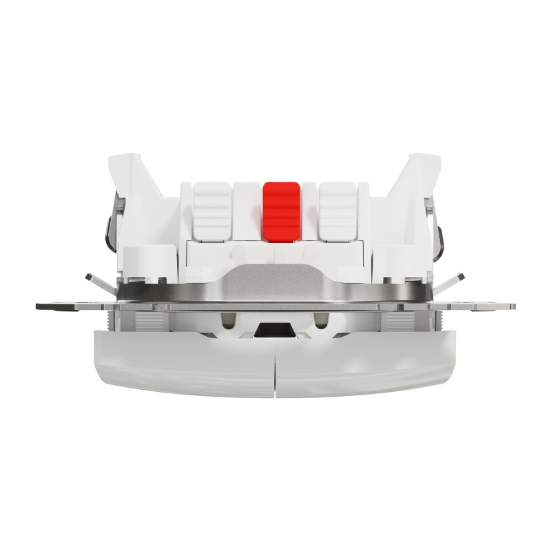 Двухклавишный выключатель с LED подсветкой белый [SDD111105L] ABS-UV Sedna Design&Element Шнейдер Электрик