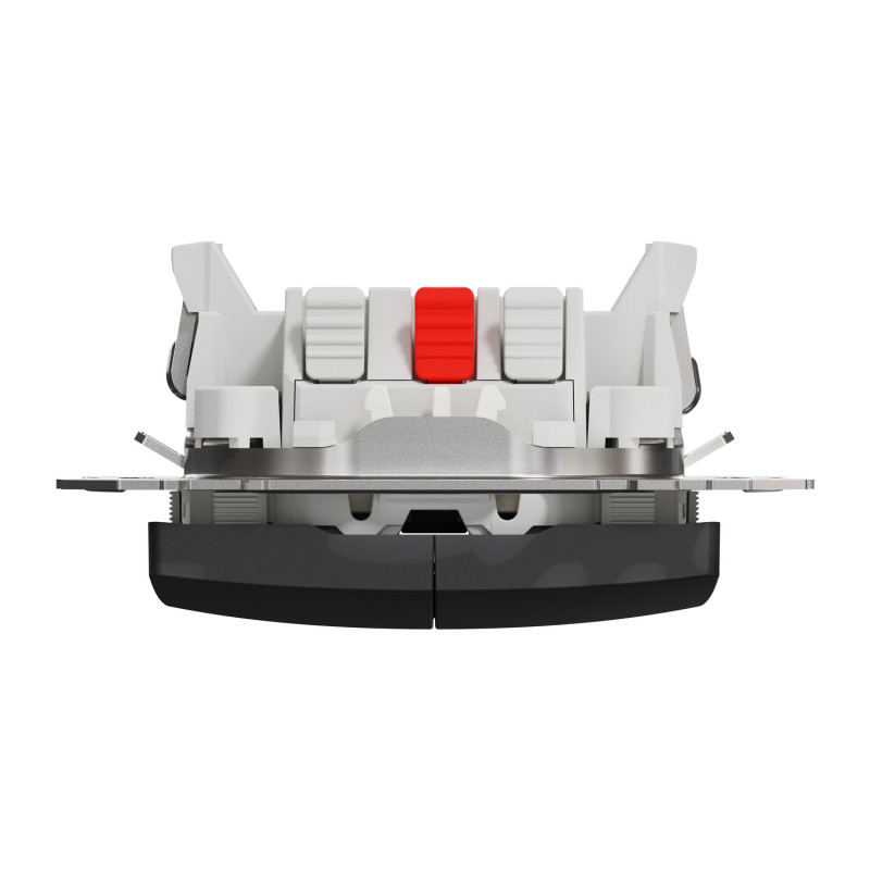 Двухклавишный выключатель с LED подсветкой черный [SDD114105L] ABS-UV Sedna Design&Element Шнейдер Электрик