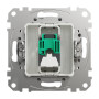 Один разъем RJ45 кат.5E UTP алюминий [SDD113451] ABS-UV Sedna Design&Element Шнейдер Электрик