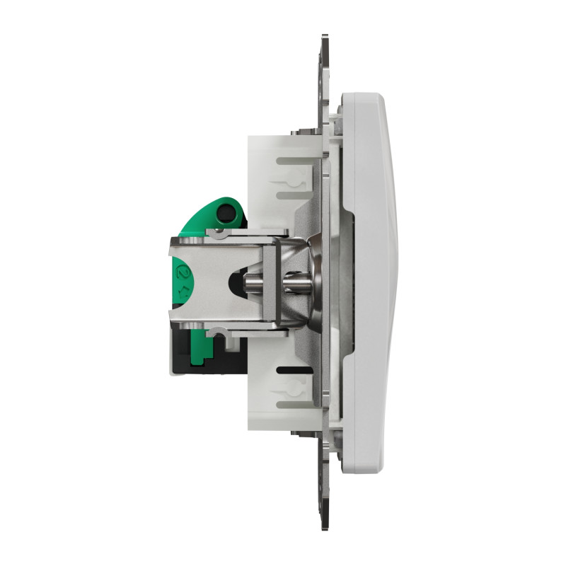 Один разъем RJ45 кат.5E UTP алюминий [SDD113451] ABS-UV Sedna Design&Element Шнейдер Электрик