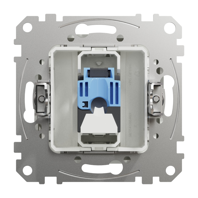 Компьютерная розетка RJ45 CAT6 UTP Белый 73х73х35mm ABS-UV [SDD111461] Sedna Design & Elements Schneider Electric