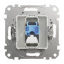 Компьютерная розетка RJ45 CAT6 UTP Белый 73х73х35mm ABS-UV [SDD111461] Sedna Design & Elements Schneider Electric
