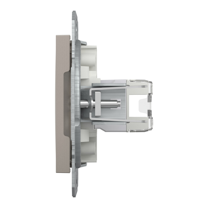 Розетка компьютерная RJ45 UTP кат.5Е Asfora бронза ABS [EPH4300169] Шнейдер Электрик